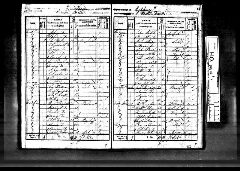 Collingridge (James) 1841 Census